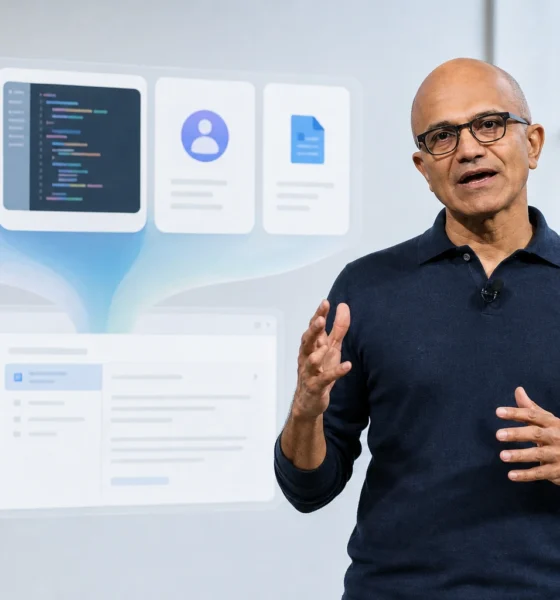 Satya Nadella Microsoft Copilot AI super app earnings announcement
