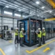 Schneider prefabricated modular AI data center pods factory assembly