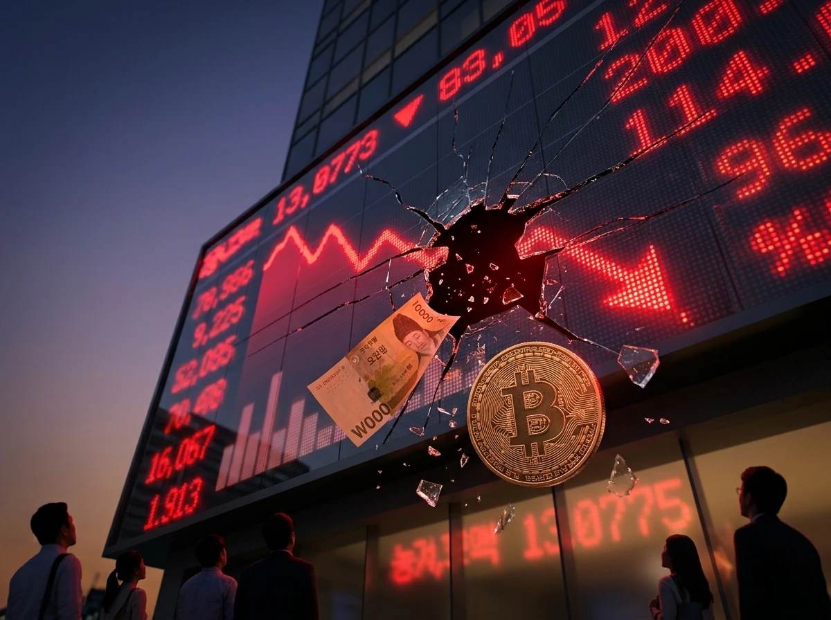 South Korea crypto trading volume falls amid KOSDAQ stock market crash