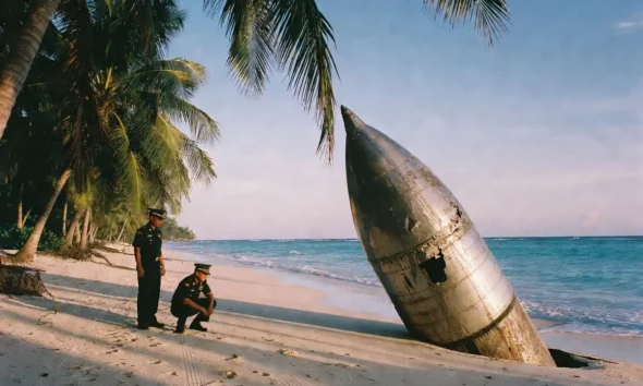 Suspected rocket debris recovered on Bisucay Island Palawan