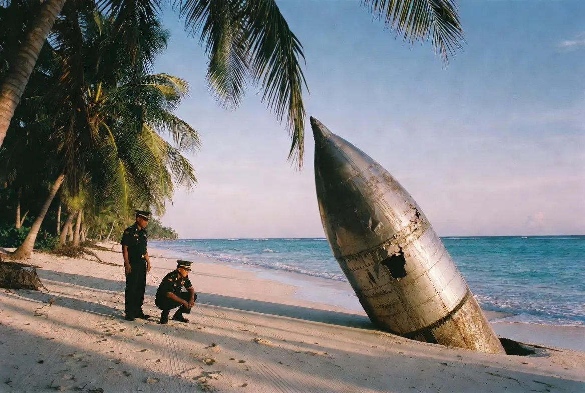 Suspected rocket debris recovered on Bisucay Island Palawan