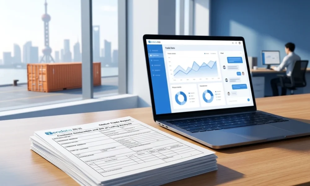 Tendata AI trade intelligence dashboard customs records lead generation