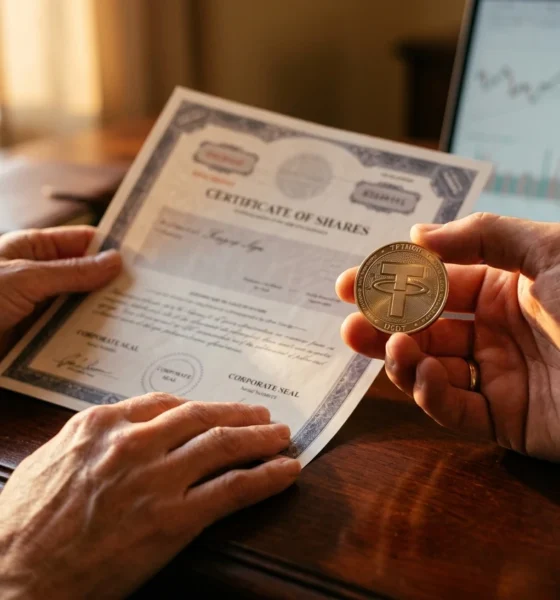 Tether ex-CIO Heathcote stake sale private ownership