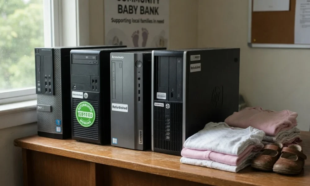 Trafford children's charity receives donated computers