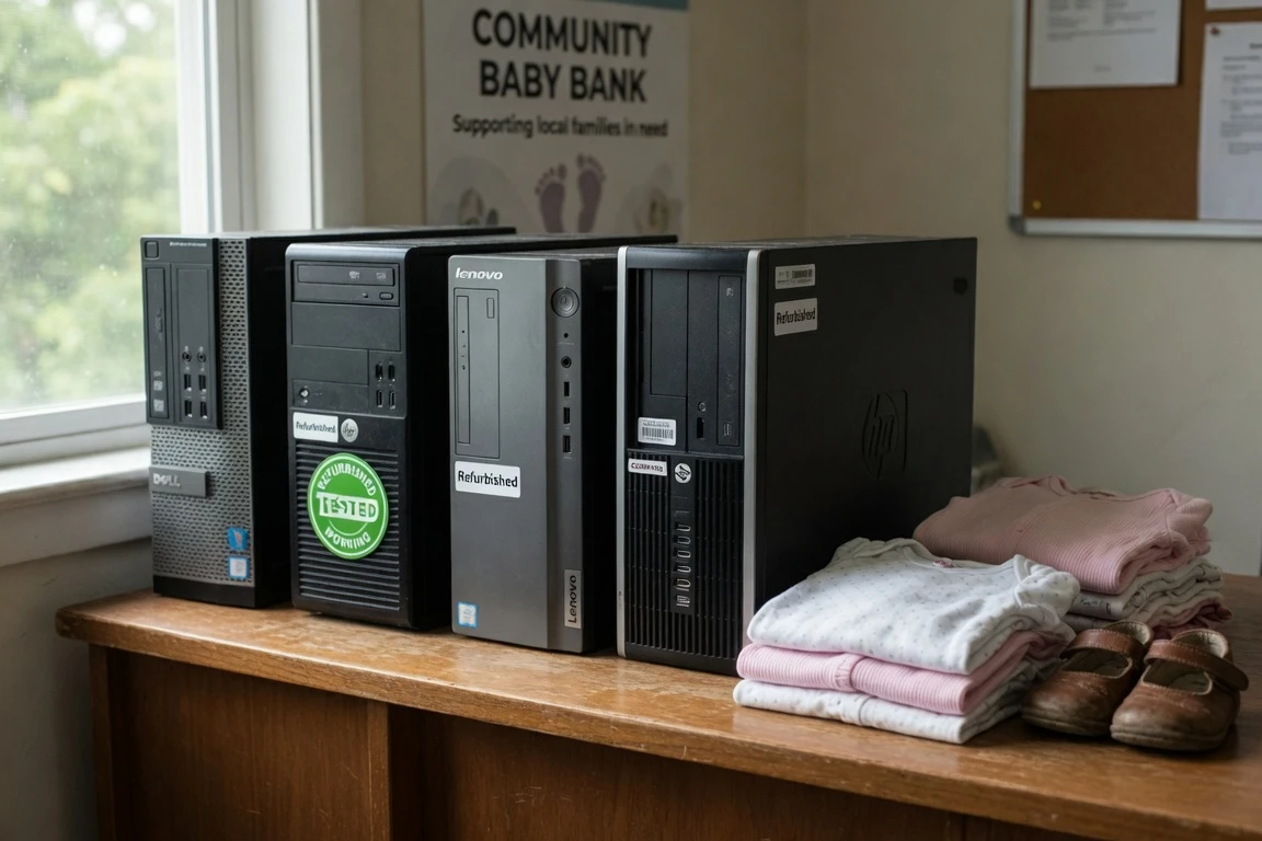 Trafford children's charity receives donated computers