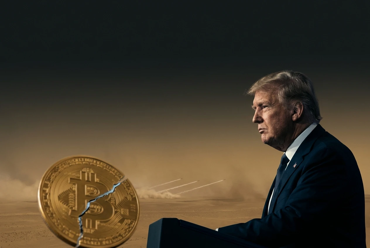 Trump Iran military strikes warning Bitcoin price selloff