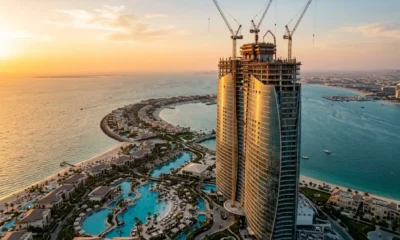 Wynn Al Marjan Island tower construction at Ras Al Khaimah