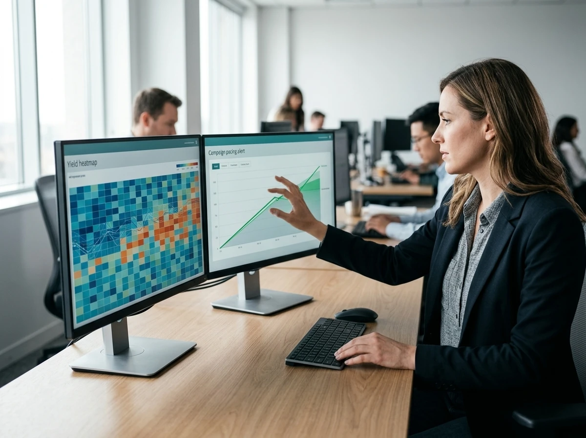 AI media advertising revenue yield pricing forecasting sales