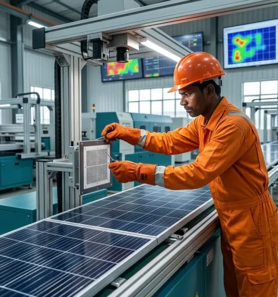 AI solar manufacturing India hybrid skills salary premium factory
