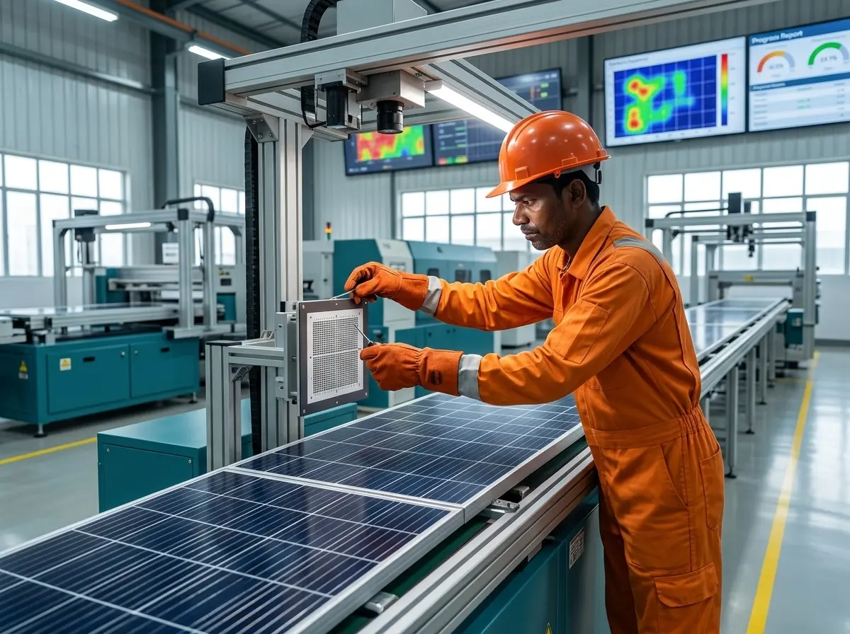 AI solar manufacturing India hybrid skills salary premium factory