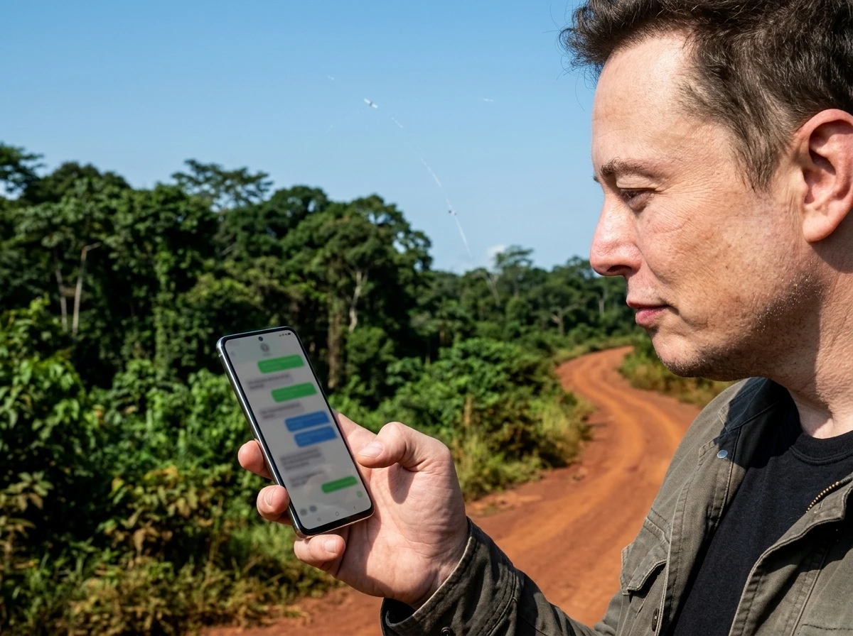 Airtel Starlink satellite-to-phone service launch DRC Android