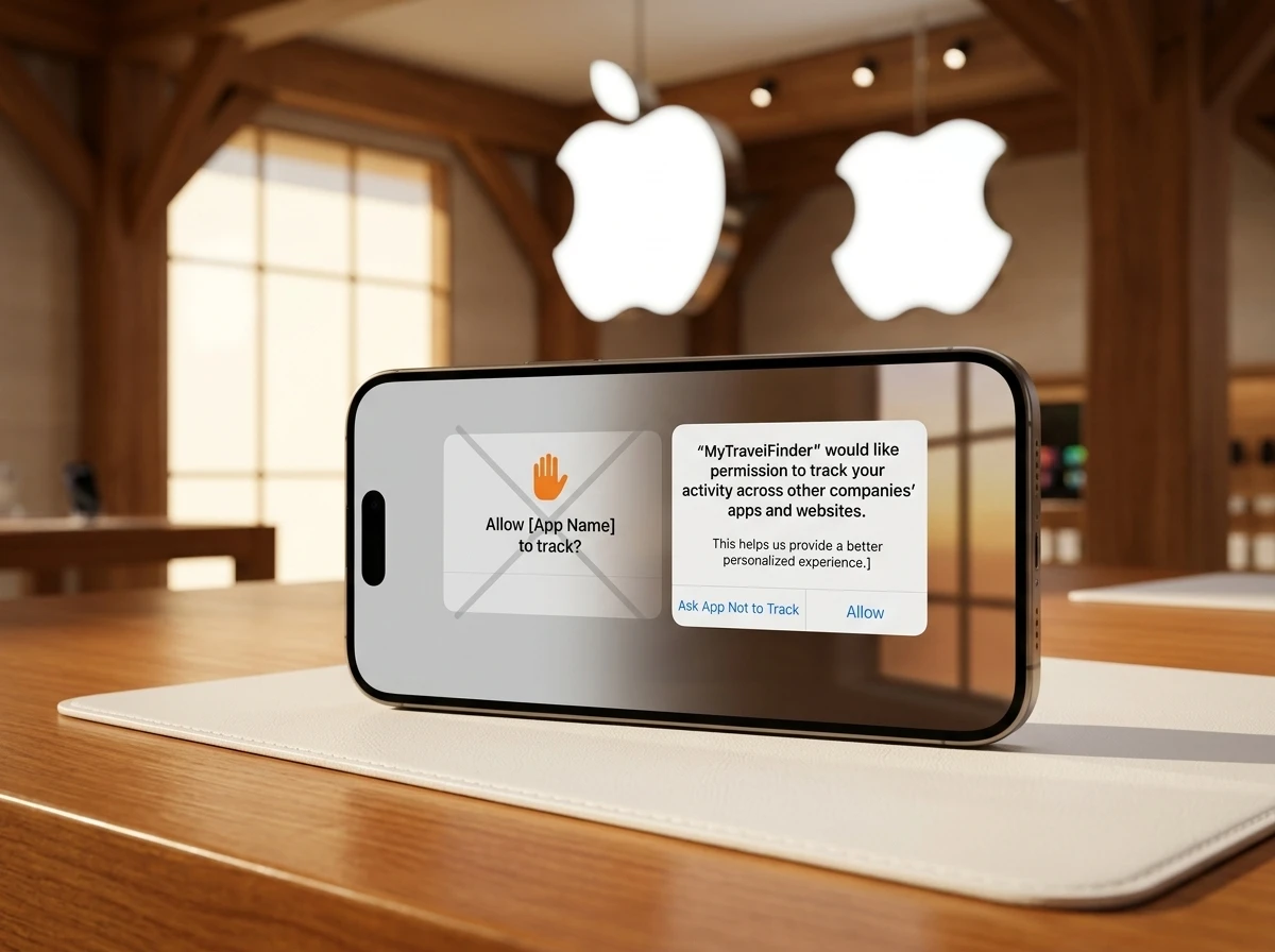 Apple App Tracking Transparency prompt redesign Germany FCO