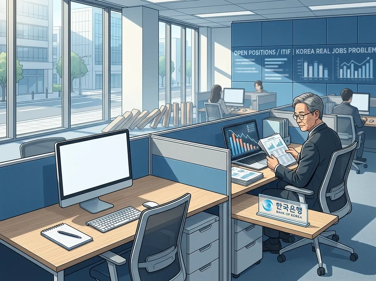 Bank of Korea AI youth employment losses seniority bias report