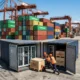 China July exports AI boom trade surplus containers port