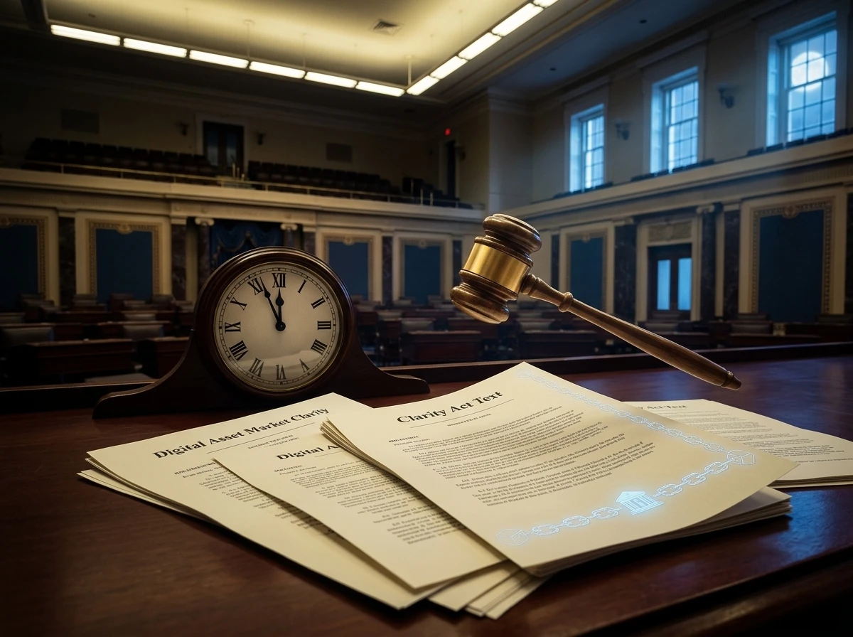 Clarity Act Senate vote deadline August recess crypto bill
