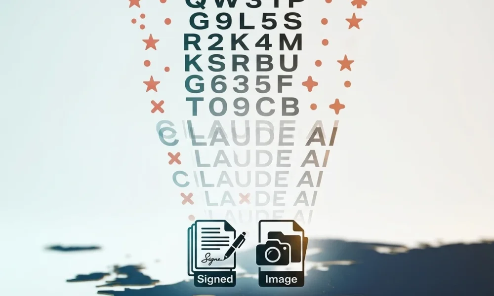 Claude AI text watermark and C2PA signed file marks global