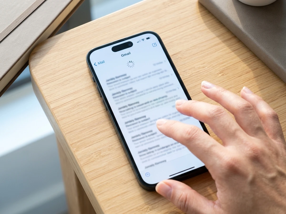 Gmail not working in iPhone Mail app pull to refresh fix