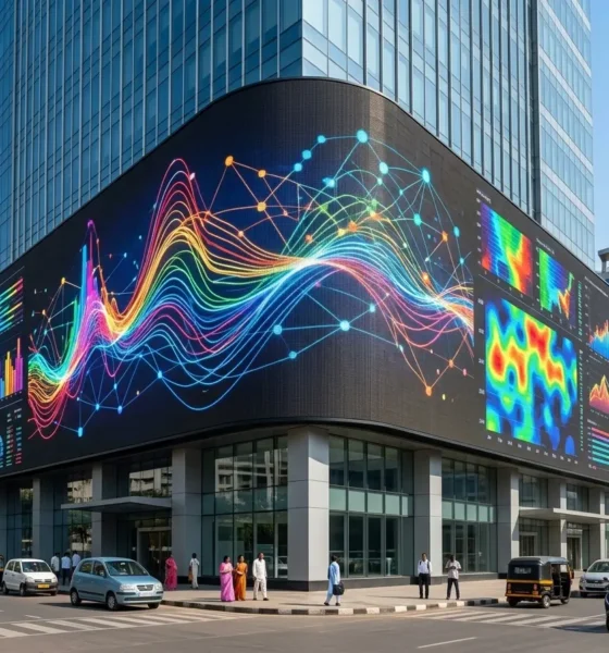 India largest DOOH Hyderabad SAS iTower 8K screen Iconic