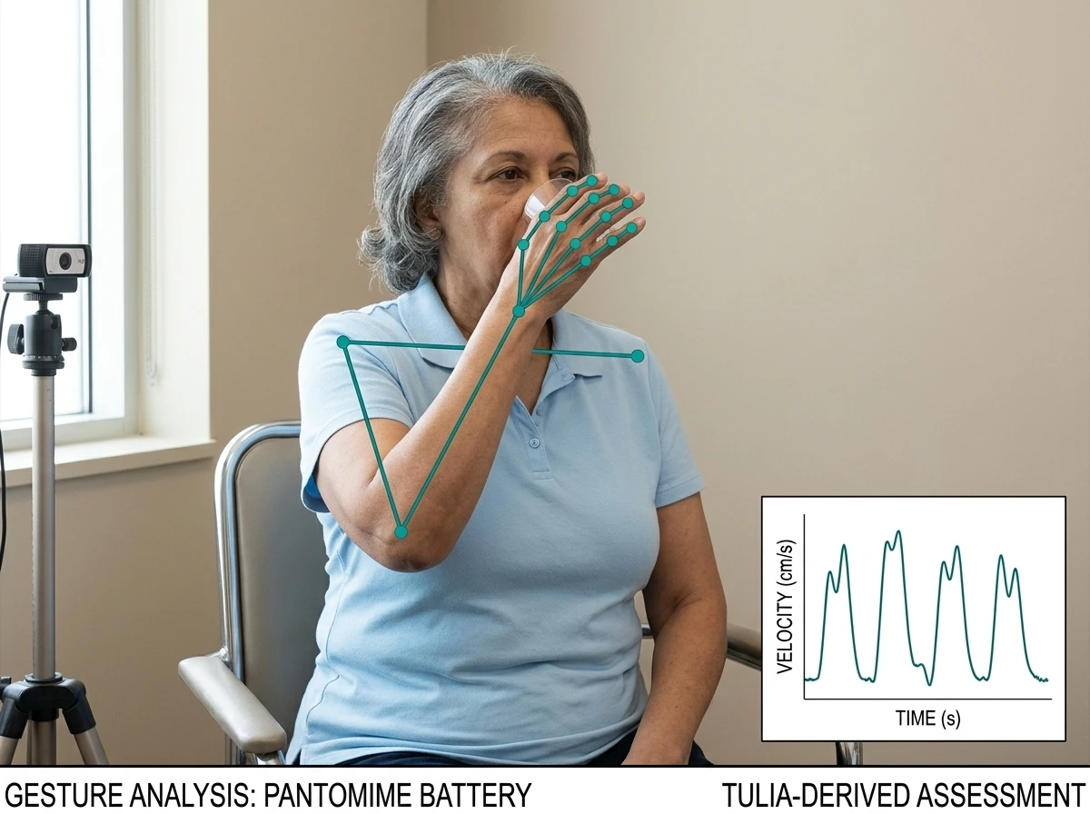 markerless computer vision apraxia gesture assessment framework