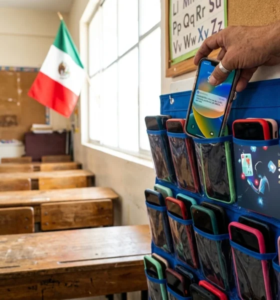 Mexico Sheinbaum social media regulation children classroom phones