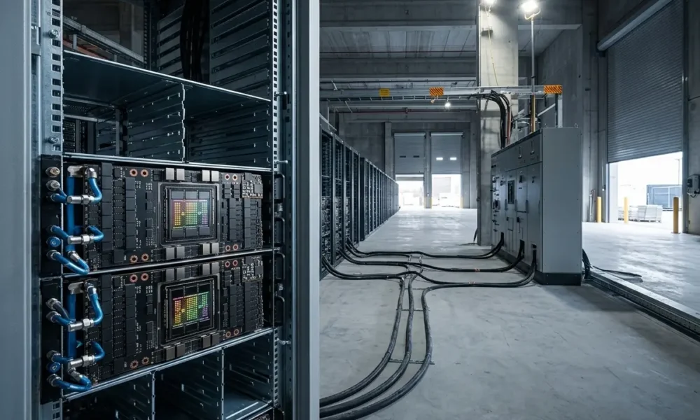 Microsoft AI datacenter GPU racks power constraint chips