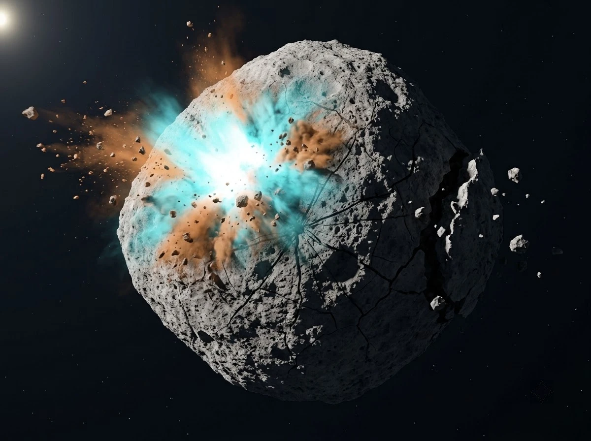nuclear asteroid disruption simulation X-ray standoff blast