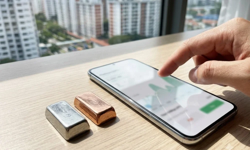OCBC app platinum palladium fractional retail trading launch