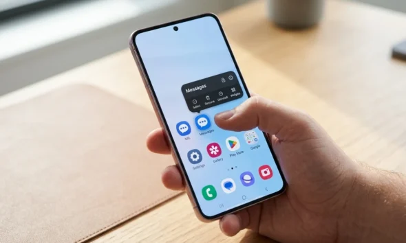 One UI 9.5 App Lock feature Galaxy phone home screen