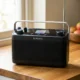 Roberts Stream 219 portable smart radio black white handle