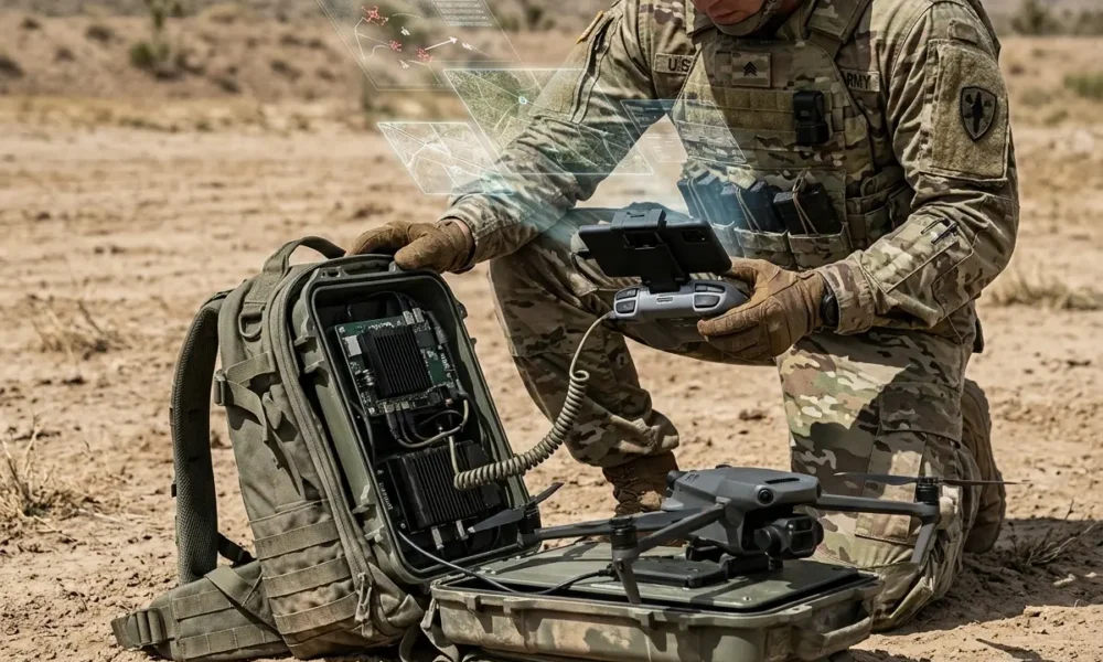 Safe Pro SPOTD AI drone imagery Army threat detection CRADA