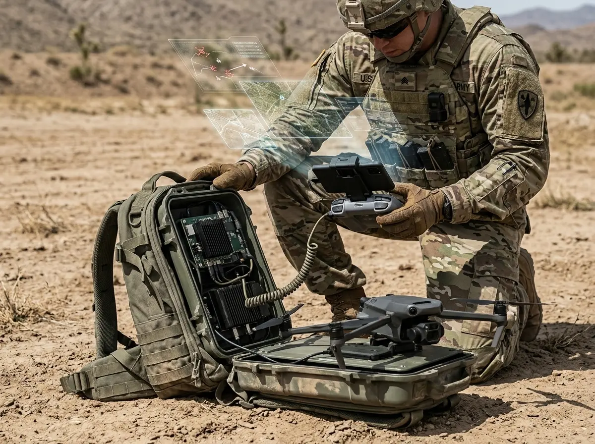 Safe Pro SPOTD AI drone imagery Army threat detection CRADA