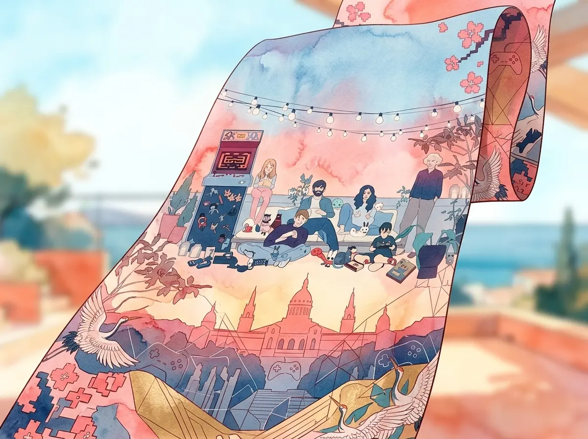 SAGA Barcelona Game Fest 2026 Japan guest country Roset banner