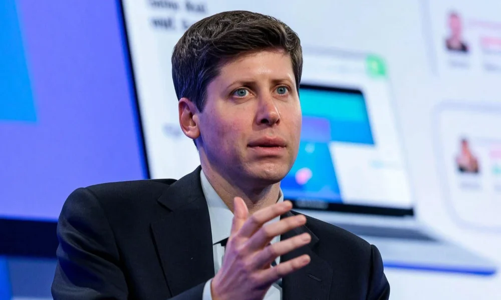 Sam Altman ChatGPT screen watching AI assistant vision