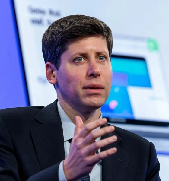 Sam Altman ChatGPT screen watching AI assistant vision