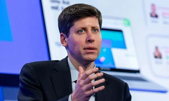 Sam Altman ChatGPT screen watching AI assistant vision