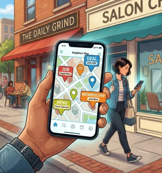 Secret World app digital storefronts creators local deals jobs