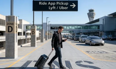SFO Uber Lyft Level 5 Domestic Garage pickup zones guide