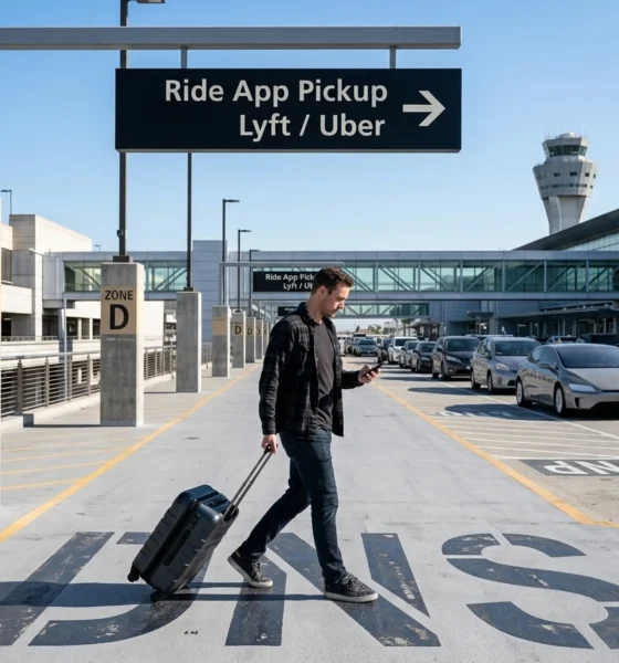 SFO Uber Lyft Level 5 Domestic Garage pickup zones guide