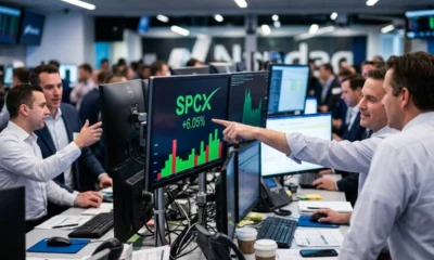 SpaceX SPCX stock rise after 911 million share lockup unlock