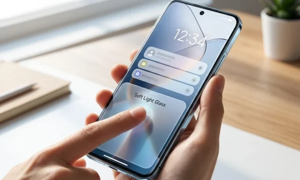 Xiaomi HyperOS 4 Soft Light Glass UI beta on Xiaomi 17