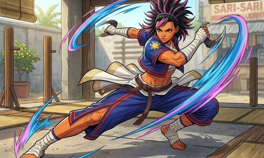 Yasmine first Filipino Street Fighter 6 Eskrima fighter karambit