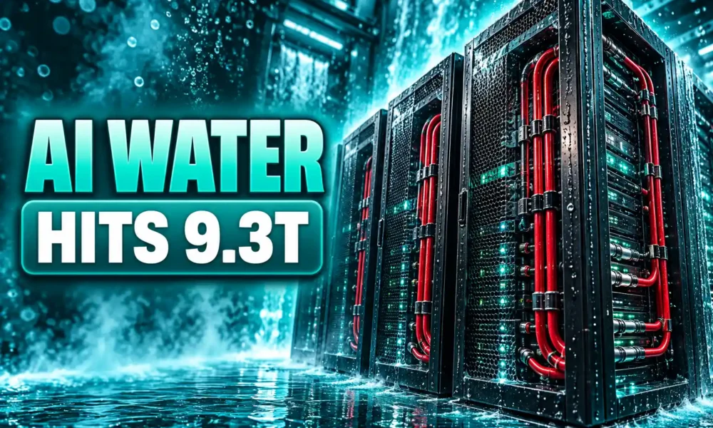 AI data centres water use 1.3 billion people 2030