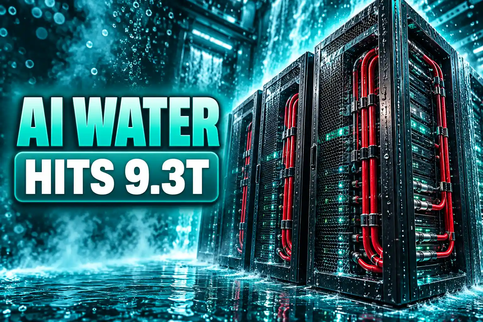 AI data centres water use 1.3 billion people 2030
