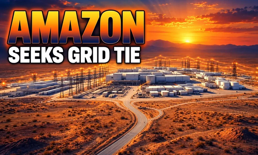 Amazon 5000 MW Texas AI campus grid connection Pecos