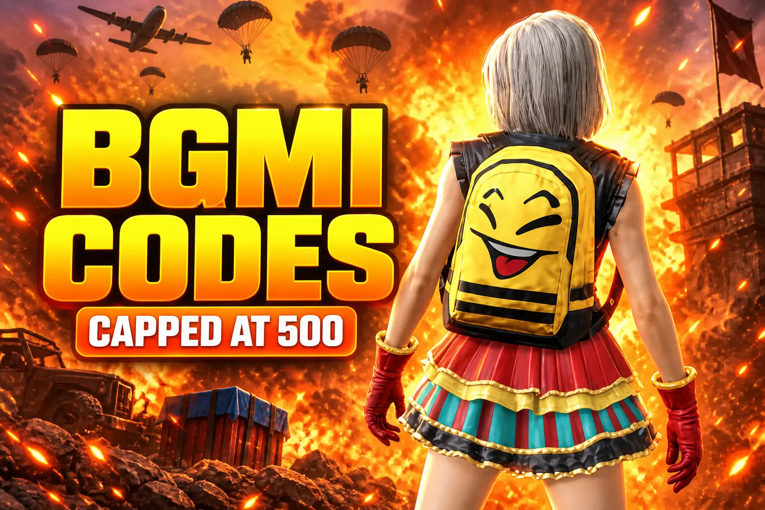 BGMI Smiling Pal Backpack redeem codes August 2026