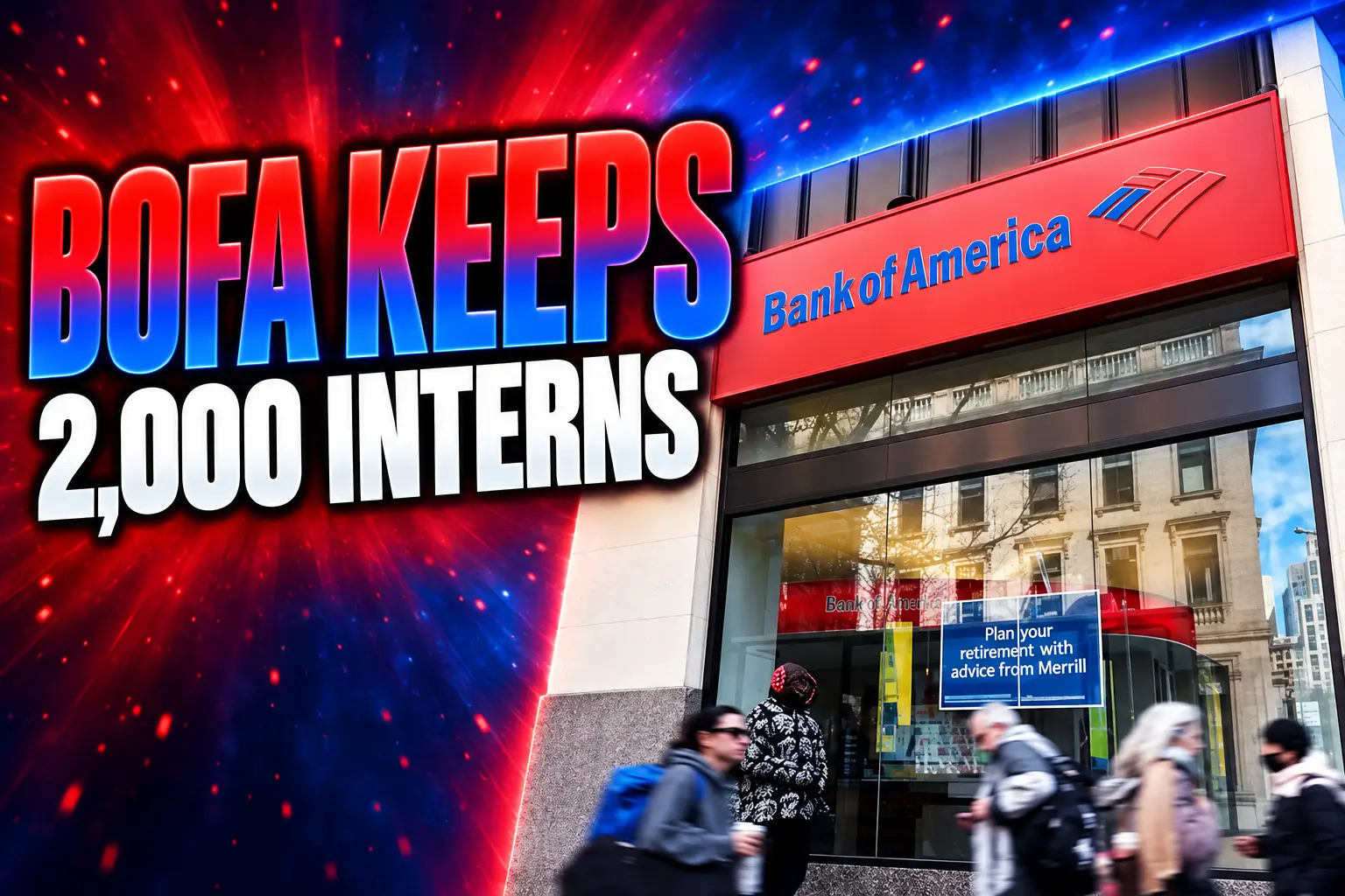 Bank of America 2,000 summer interns AI hiring