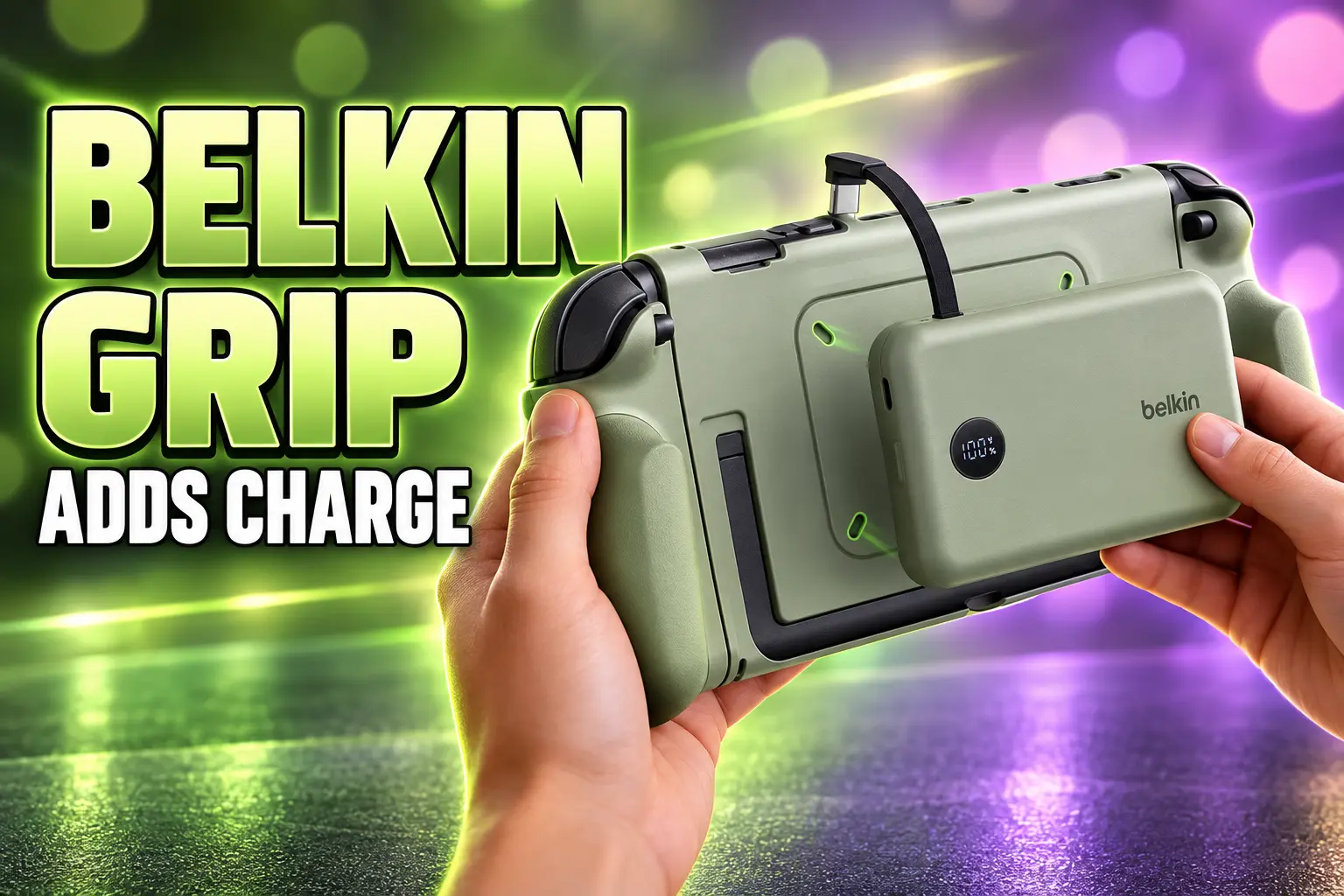 Belkin Charging Grip Nintendo Switch 2 magnetic battery