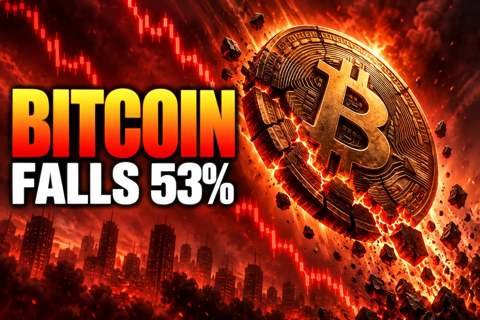 Bitcoin 53 percent crash ETF outflows June 2026