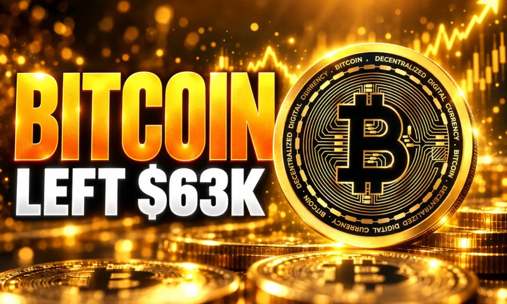 Bitcoin leaves $63000 as WLD WLFI stall