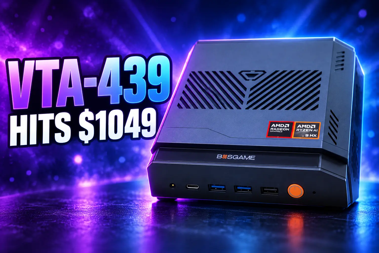 Bosgame VTA-439 86 TOPS local AI mini PC